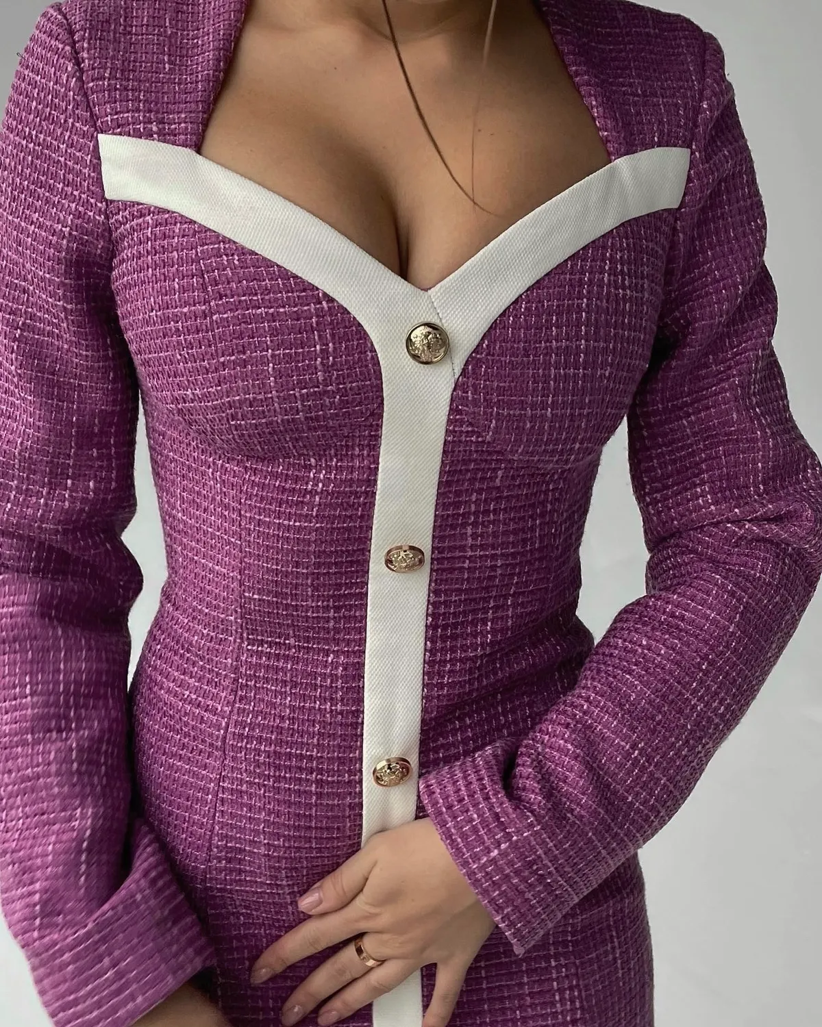 Платье твидовое Венера