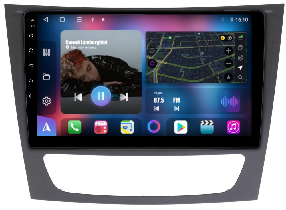 Магнитола для Mercedes-Benz E (W211) 2002-2010, CLS W219 - FarCar BM1260M на Android 13, QLED, TS10, 4Гб+32Гб, CarPlay, 4G SIM-слот