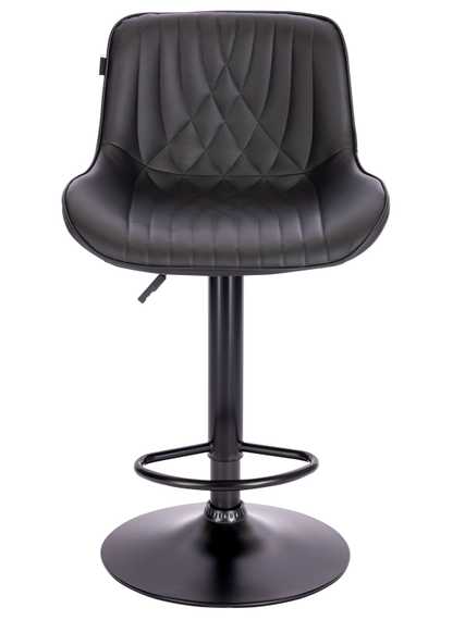 Стул барный Everprof Grace Black Экокожа Черный