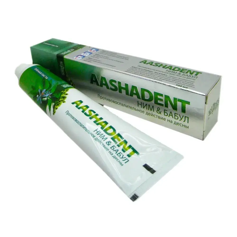 Зубная паста "Ним-Бабул", 100гр Aasha Herbals Индия