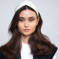 Ободок-узел белый