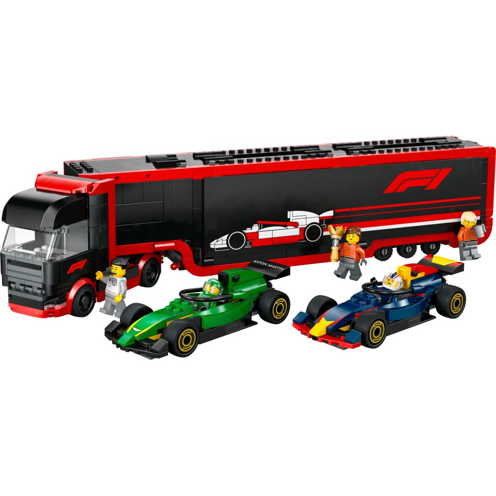 OUTLET LEGO City - F1 Грузовик с болидами RB20 и AMR24 F1 60445