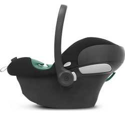 Коляска 3 в 1 Cybex Balios S Lux BLK и автокресло Aton B2 i-Size Volcano Black с базой isofix Base One Lava Grey с дождевиком