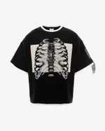 Футболка Heartz «Rays» Layered Kimono Black