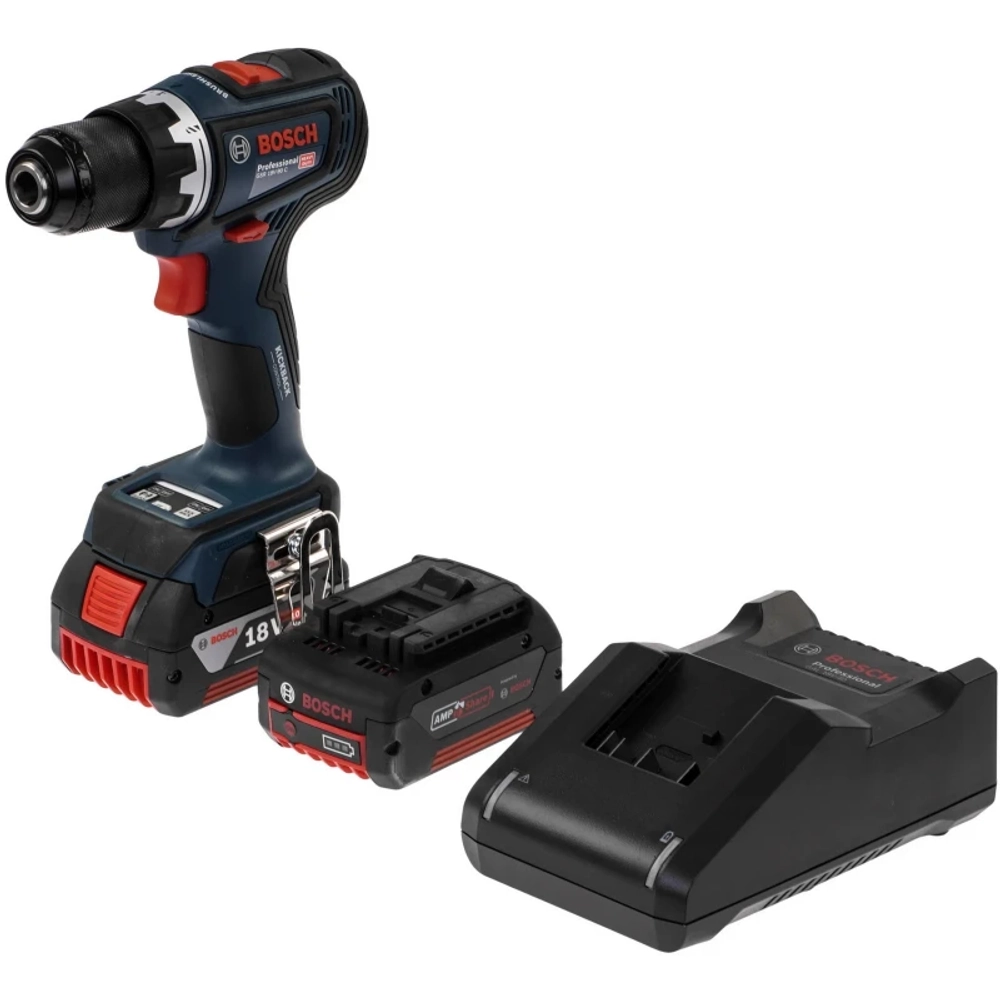 Bosch GSR 18V-90 C шуруповерт аккумуляторный (2 x 5 Ач, ЗУ), кейс 06019K6006