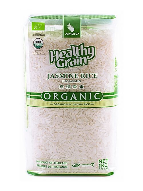 Рис Sawat-D Organic Жасмин тайский белый 1 кг
