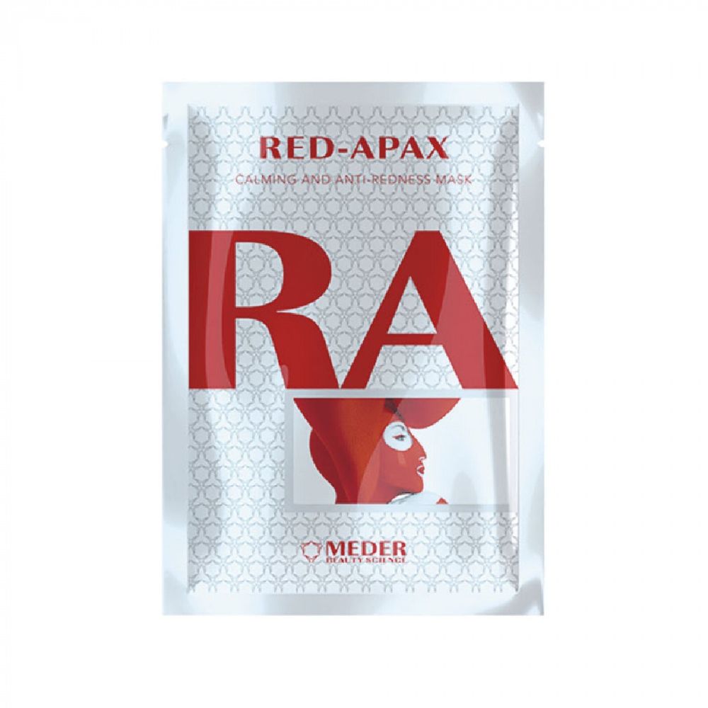 Успокаивающая противокуперозная маска MEDER RED-APAX Calming and Anti-redness mask 5 шт
