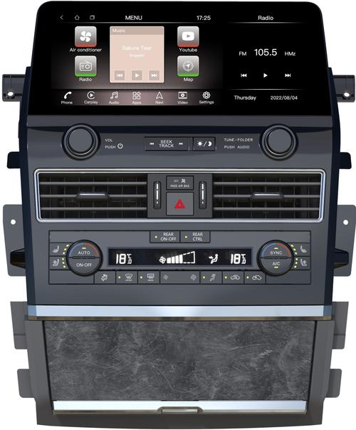 Магнитола для Nissan Patrol Y62, Infiniti QX56/QX80 2010-2019 (поддержка Bose, 360 и мониторов) - Kuberg ZH-N1213 монитор 12.3", Android 12, Быстрая, CarPlay, 4G SIM-слот, беспроводная зарядка