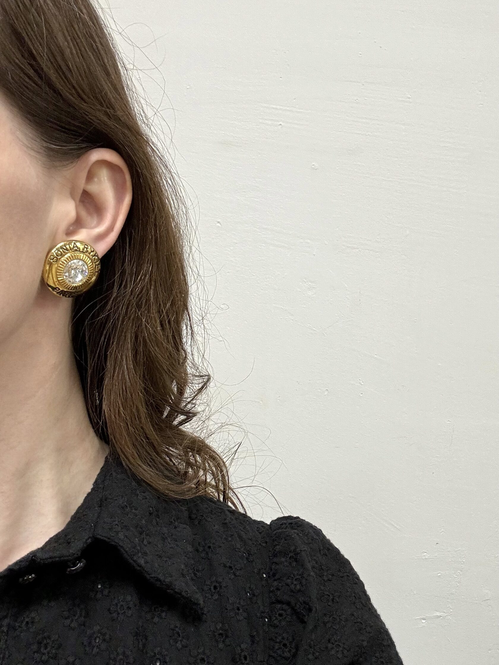 Клипсы с кристаллами Sonia Rykiel