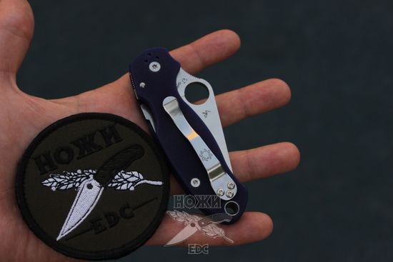 Нож складной Spyderco Para 3 223GPDBL c клинком из стали CPM-S110V, рукоять G10