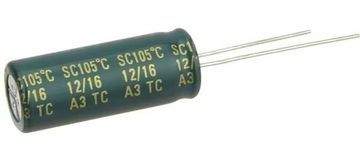 Конденсатор компьют. электролитический 3300мкФ 6,3в 105°С SC / 10х25 / Teapo