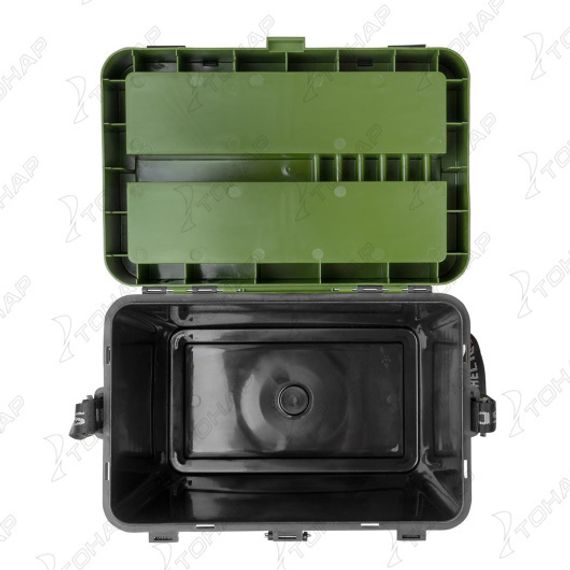 Ящик рыболовный зимний ZANDER хаки (HS-IML-19-H) Helios