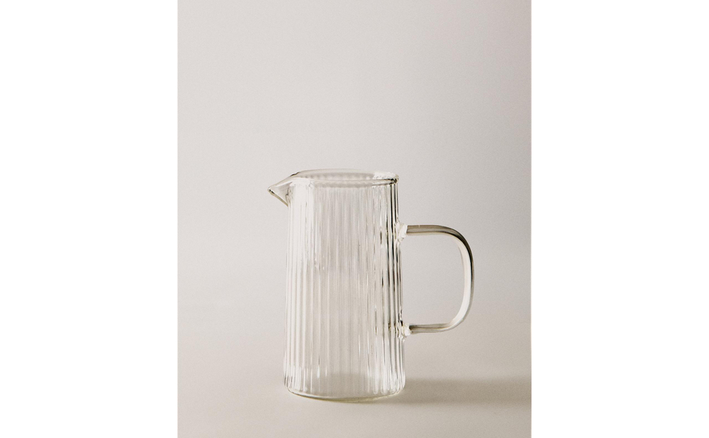Zara Home кувшин из боросиликатного стекла, цвет прозрачный, 9.2 см