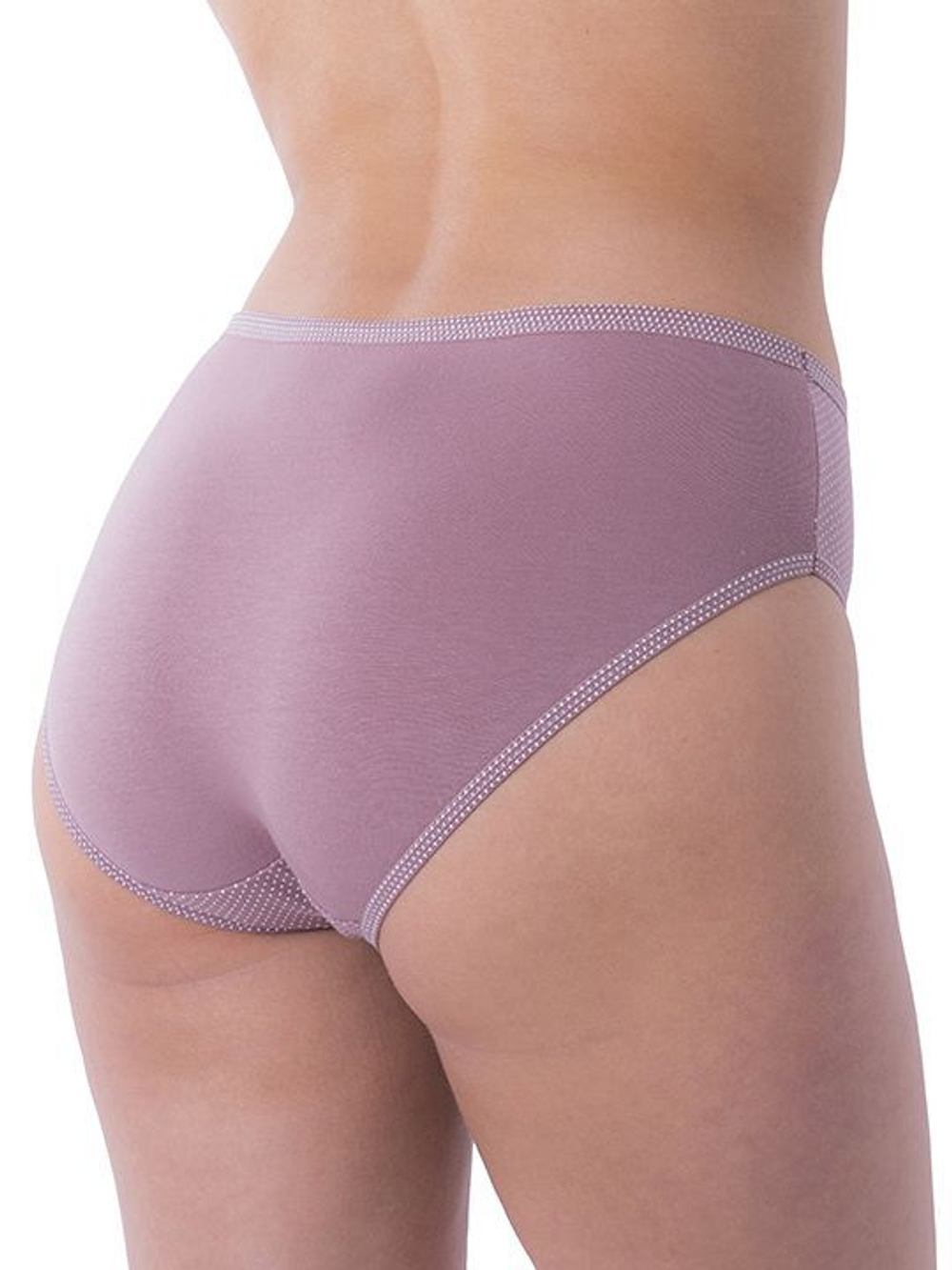 Трусики-слипы с принтом в горошек (Размер: XL) (Цвет: темно-серый)