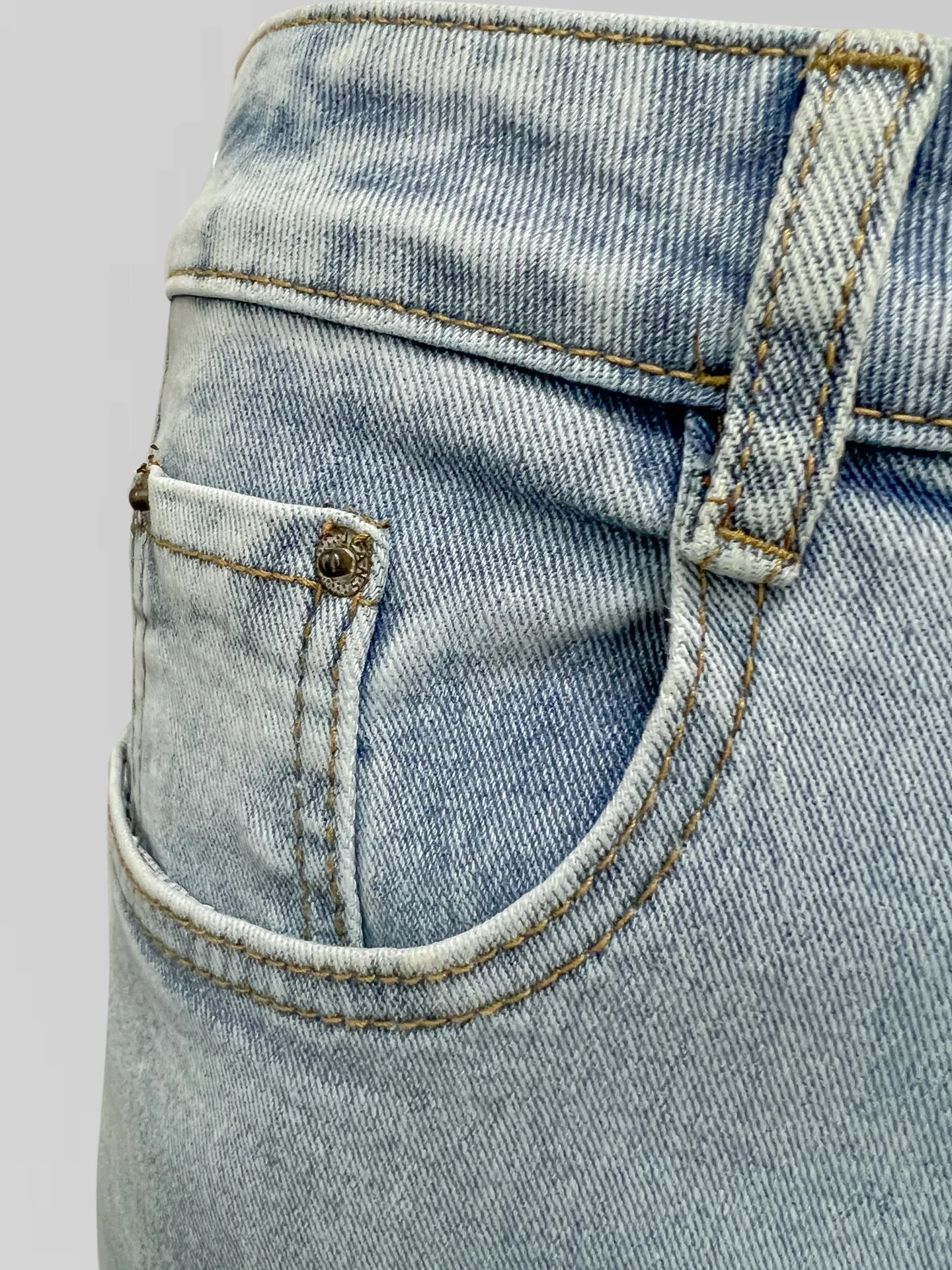 Джинсы Denim 3929 прямые однотонные