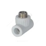 Тройник PP-R комбинированный белый Дн 20х3/4" НР VALFEX 10128120