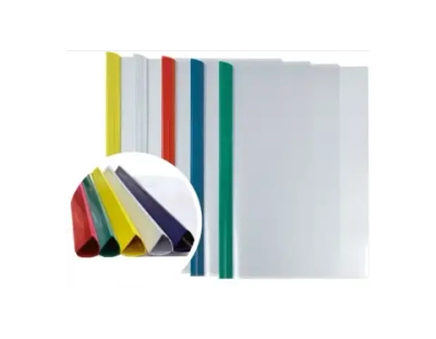 Папка-скрепкошина А4, на 90 л., 0,18 мм, ассорти - для сшивания неперфорированных листов