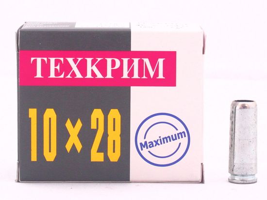 Патроны "Техкрим" Maxsimum с резиновой пулей кал. 10х28 ( до 1,4 гр.)