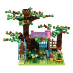 Конструктор блочный Аусини Мир чудес "Большой сад" 413эл. коробка 24706