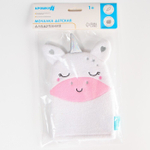 7353529 Игрушка-мочалка для купания, из махры «Единорожка»