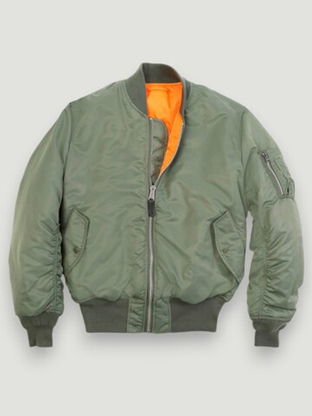 Куртка Бомбер - MA-1 Flight Jacket (олива - s.green)