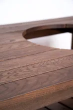 Стол дубовый для гриля Big Green Egg L (тёмный дуб), Craftico