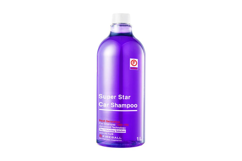 FIREBALL Super Star Car Shampoo Шампунь для ручной мойки 1:500 PH7 Французский виноград (фиолетовый)1л