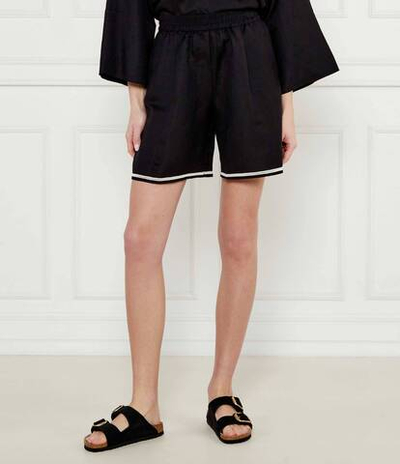 Льняное шорты Twinset U&B - черный(251LB2FDD)