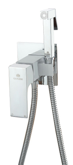 28057-F Комплект встраива. для биде (хром+белый) GANZER (10/1шт)