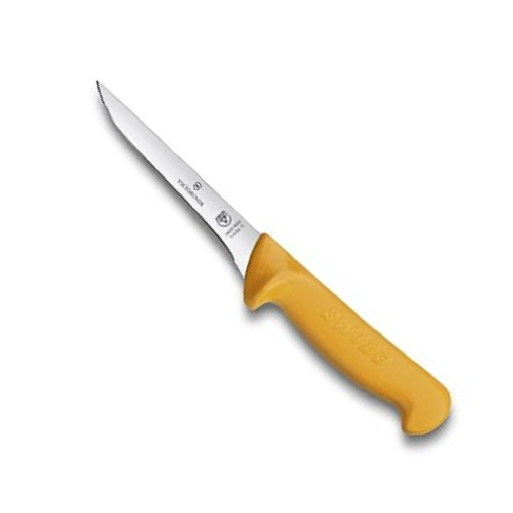 Нож Victorinox разделочный для мяса, лезвие 10 см прямое, желтый