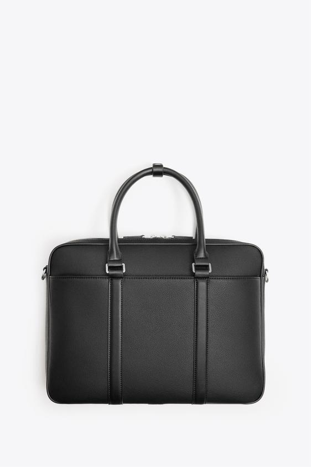 ZARA ПОРТФЕЛЬ ТЕКСТУРНЫЙ, ЧЕРНЫЙ