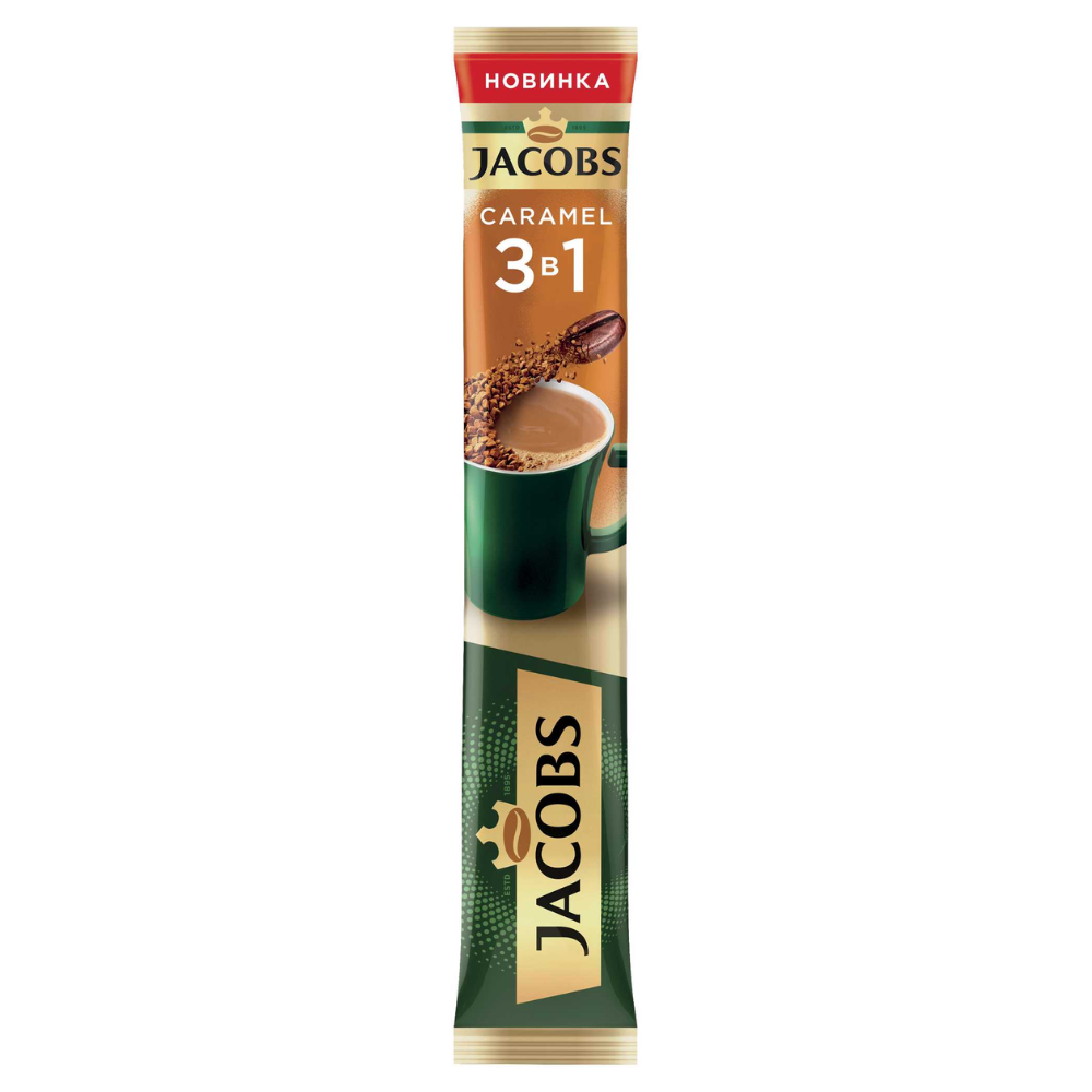 Кофе растворимый Jacobs Caramel 3в1 15 гр