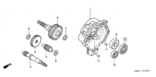 Honda Сальник 24х40х7 сальник редуктора скутера 91254-GE8-005