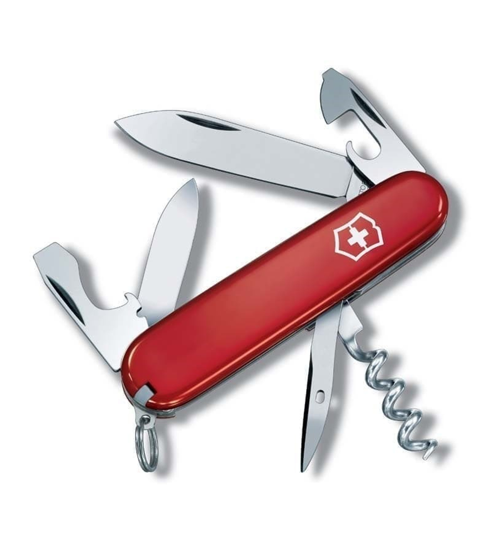 Нож перочинный VICTORINOX Tourist, 84 мм, 12 функций, красный