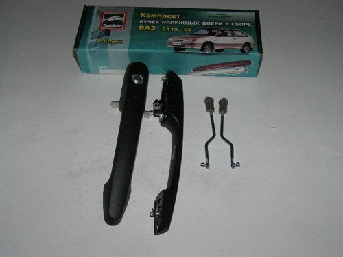 Ручка наруж. /2108-2113/ тюнинг ЕВРО /не крашен/ (2 шт) (Рысь)