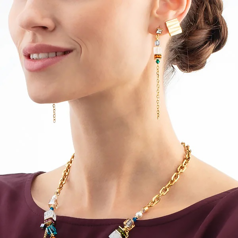 Серьги Coeur de Lion Multicolour Gold 3020/21-1516