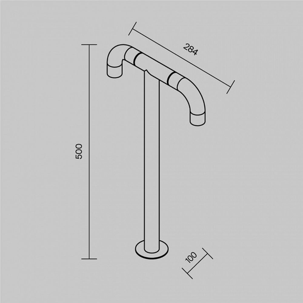 Наземный низкий светильник Maytoni Sleek O477FL-L4GF3K