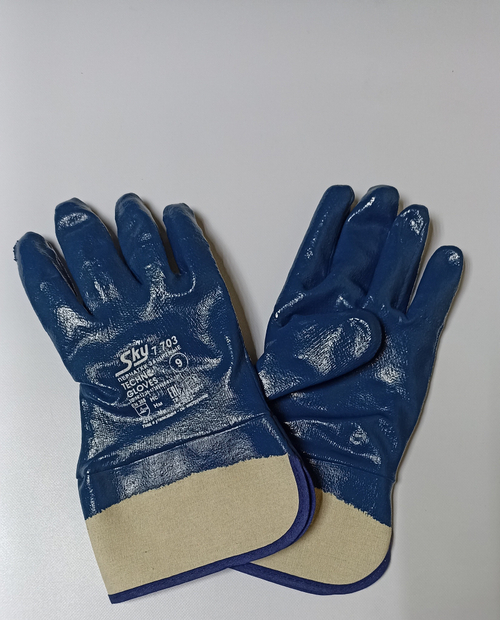 Перчатки МБС "Синие" манжет-крага р.9/12уп