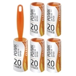 Набор для чистки одежды LRS-204: ролик + 4 сменных блока (20 слоев)