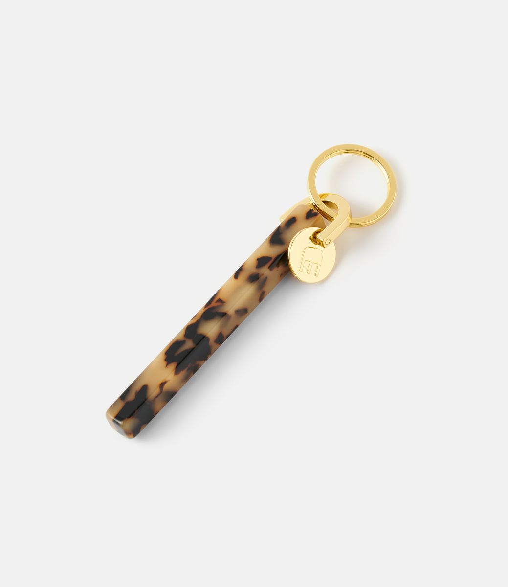 Machete Bar Keychain in Blonde Tortoise — брелок из ацетата