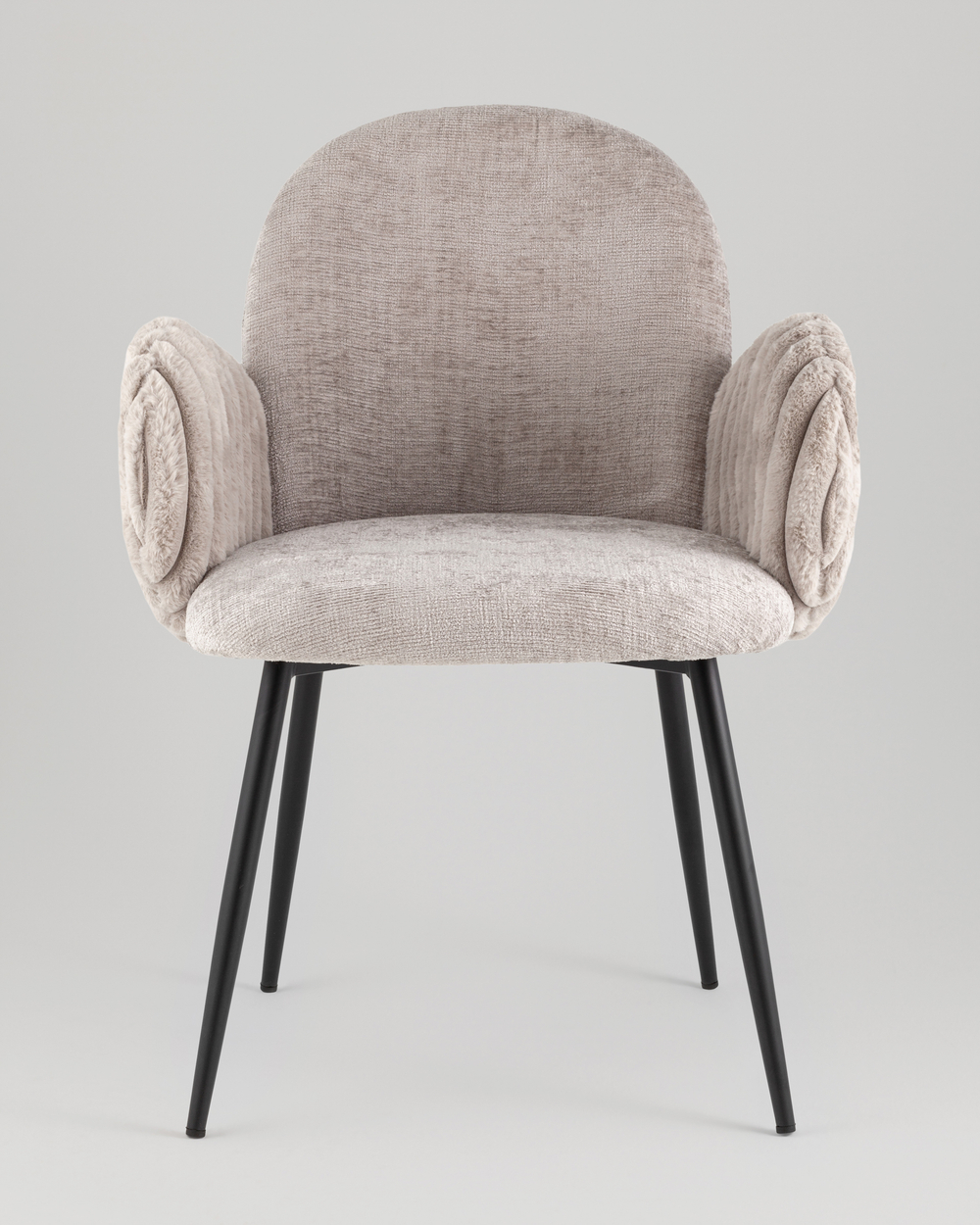 Стул обеденный Wave Stripes букле серый