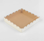 Коробочка для печенья 15х15х3 см крафт