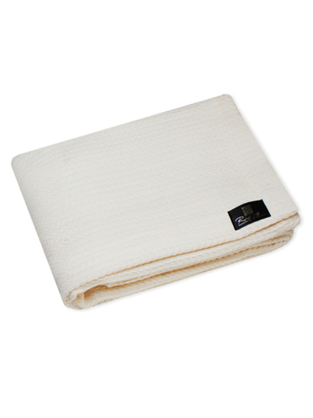 Утеплённый двусторонний плед-одеяло RinaAmari Молочный, 105*120