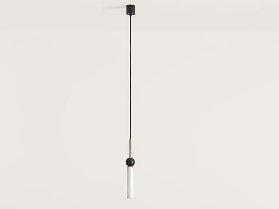 Подвесной светильник Delie золотой металл - черный мрамор