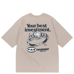 Футболка Haided Investment RLXD HW TEE, Серо-бежевый