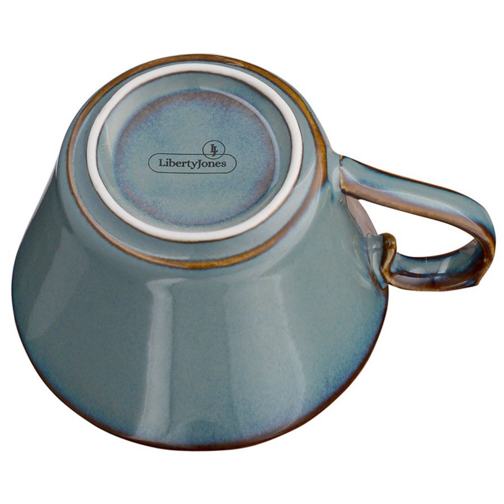 Набор из 2-х фарфоровых чайных пар LJ_NC_CU125, 125 мл, серый
