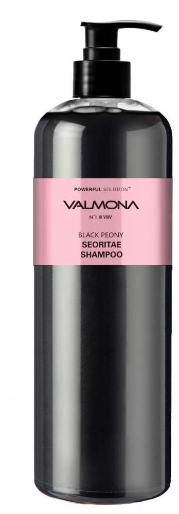 Шампунь для волос VALMONE ЧЕРНЫЙ ПИОН/БОБЫ Powerful Solution Black Peony Seoritae Shampoo, 480 мл