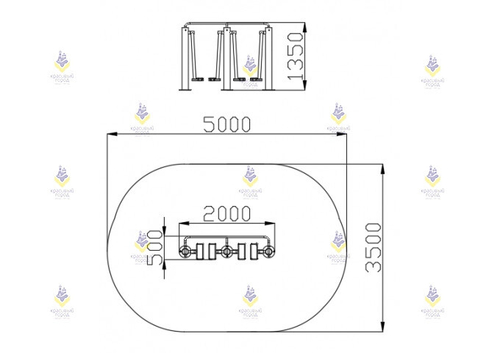 Уличный тренажер «Скороход двойной»