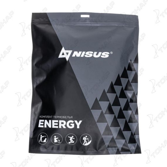 Комплект термобелья мужской Energy цв.черный р.S (42-44) (N-6304-S) NISUS