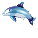 Шар Фольгированный Дельфин милый (Голубой)